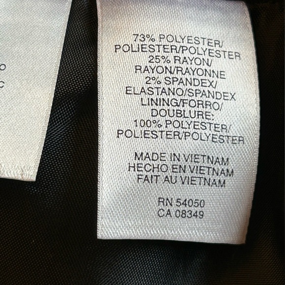 Anne Klein Classic Black Side Zip Stretch Pencil Skirt Size 6 - Picture 9 of 10